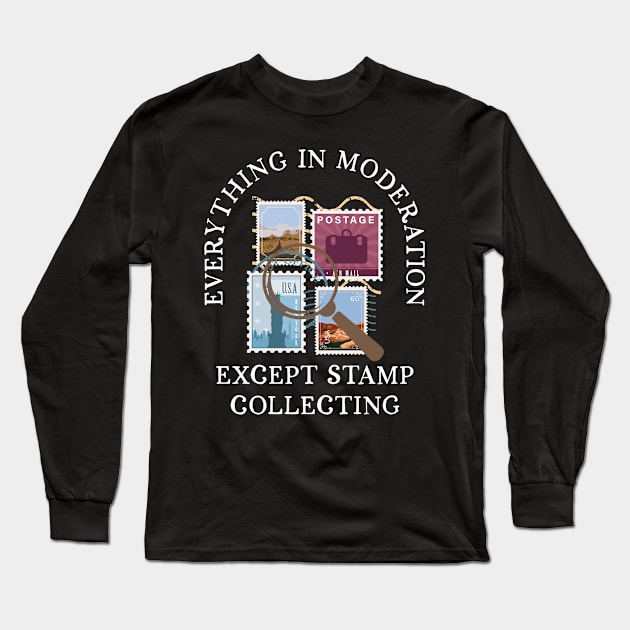 Everything in Moderation Long Sleeve T-Shirt by maxcode